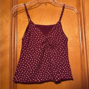 Brandy melville red Floral Camisole